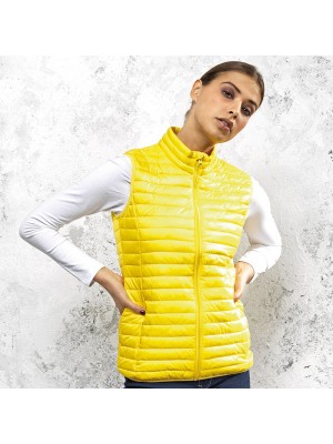 Plain Women's tribe fineline padded gilet 2786 Outer 40gsm, Lining 50gsm, Wadding 250 GSM